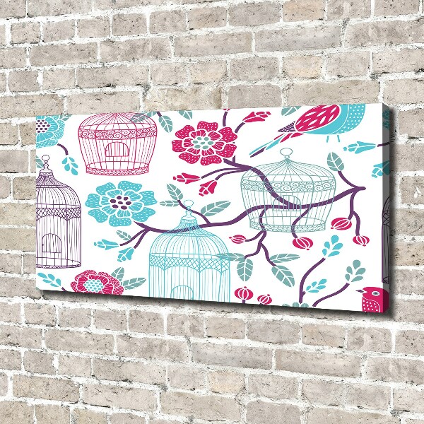 Quadro stampa su tela Gabbie per uccelli