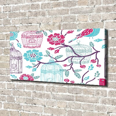 Quadro stampa su tela Gabbie per uccelli
