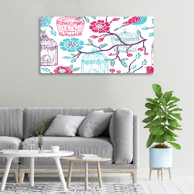 Quadro stampa su tela Gabbie per uccelli