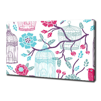 Quadro stampa su tela Gabbie per uccelli
