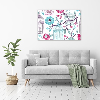 Quadro stampa su tela Gabbie per uccelli