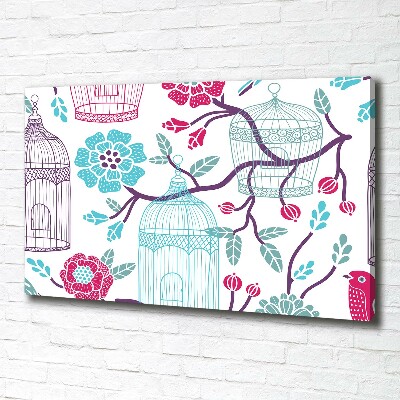 Quadro stampa su tela Gabbie per uccelli