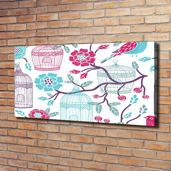 Quadro stampa su tela Gabbie per uccelli