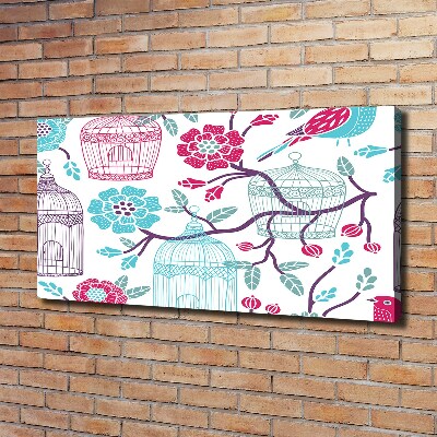 Quadro stampa su tela Gabbie per uccelli