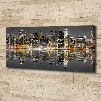 Quadro su tela New York di notte