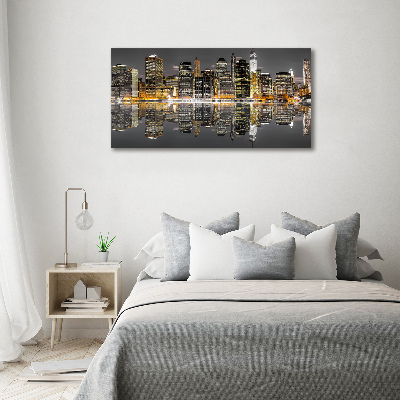 Quadro su tela New York di notte