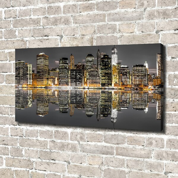 Quadro su tela New York di notte