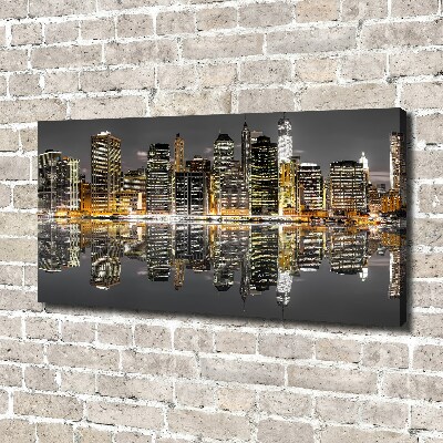 Quadro su tela New York di notte