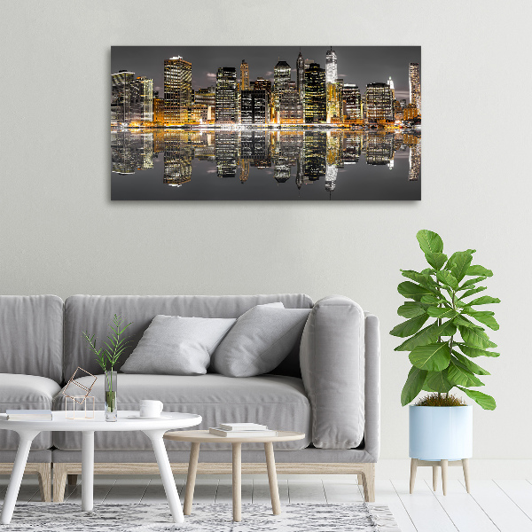 Quadro su tela New York di notte