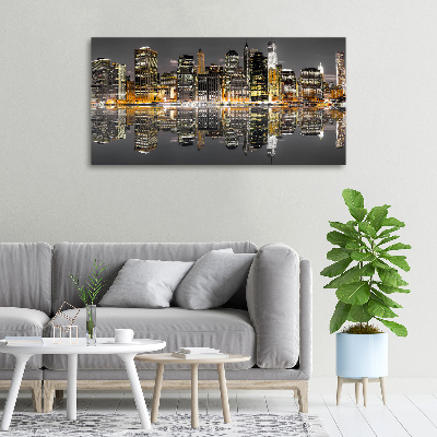 Quadro su tela New York di notte