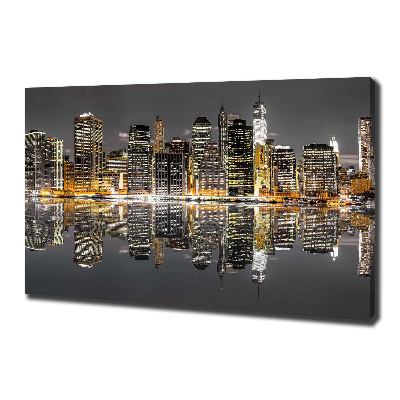 Quadro su tela New York di notte