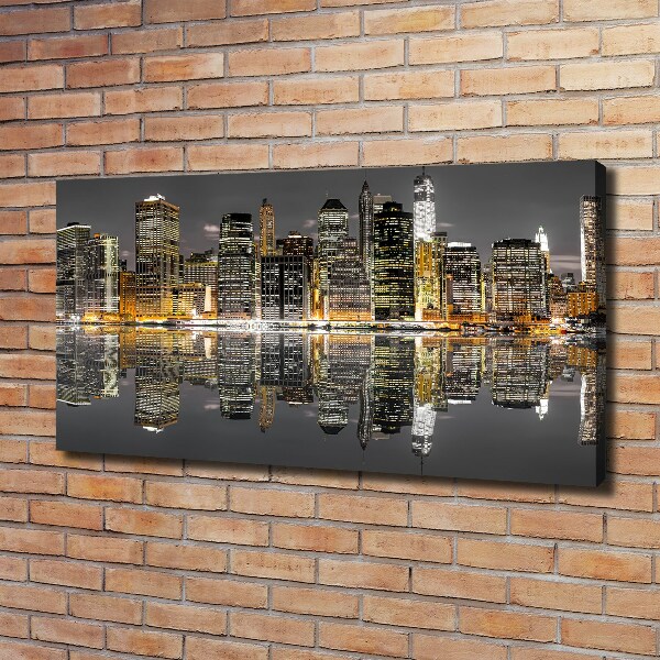 Quadro su tela New York di notte
