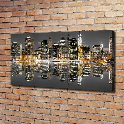 Quadro su tela New York di notte