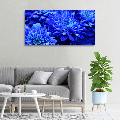 Quadro su tela Aster blu