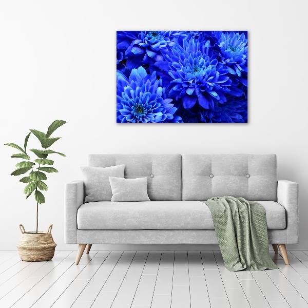 Quadro su tela Aster blu