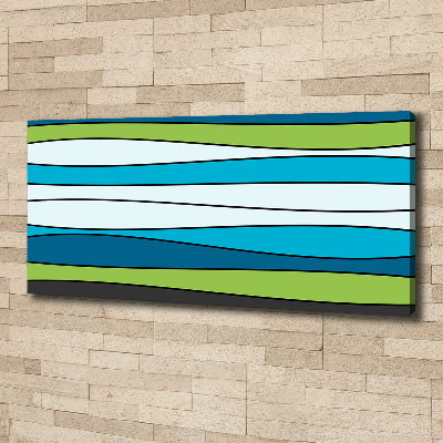 Quadro stampa su tela Strisce colorate