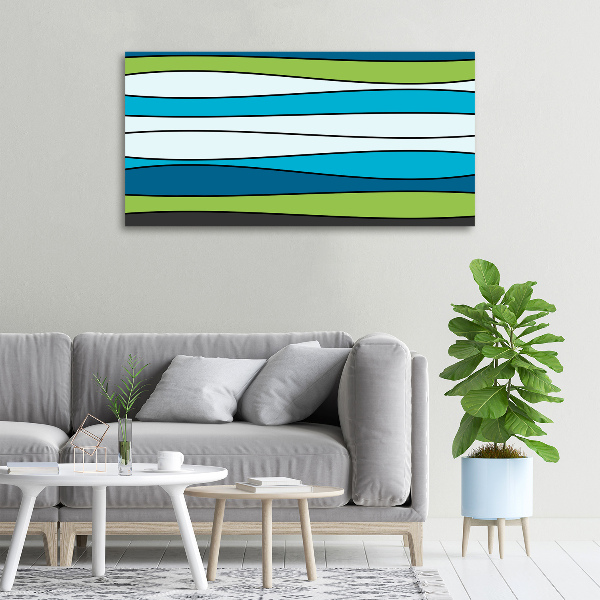 Quadro stampa su tela Strisce colorate