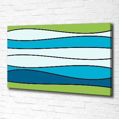 Quadro stampa su tela Strisce colorate