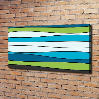 Quadro stampa su tela Strisce colorate