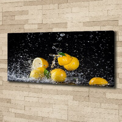 Quadro stampa su tela Limoni e acqua