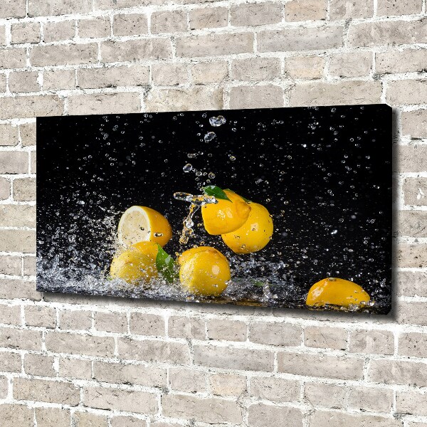 Quadro stampa su tela Limoni e acqua