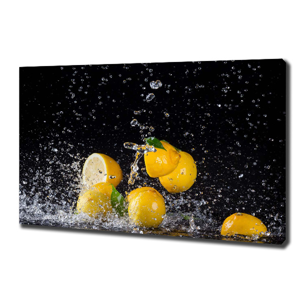 Quadro stampa su tela Limoni e acqua