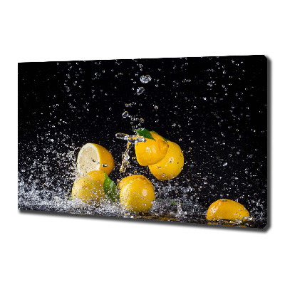 Quadro stampa su tela Limoni e acqua