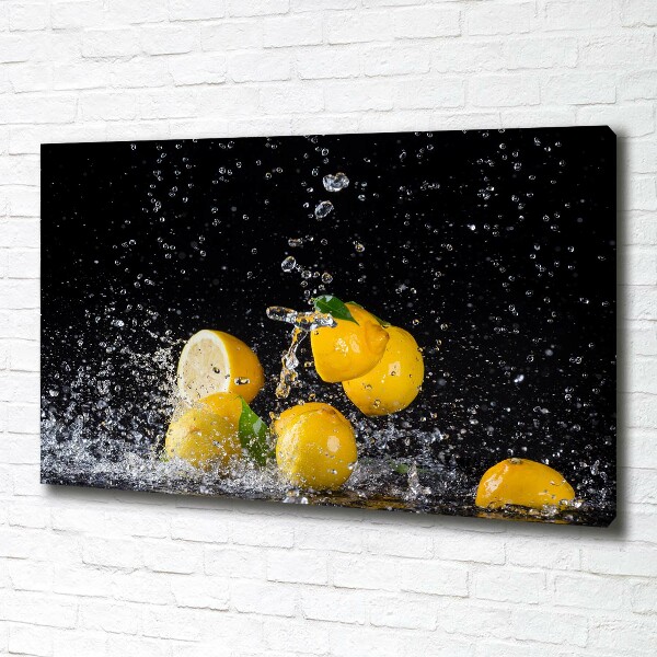 Quadro stampa su tela Limoni e acqua
