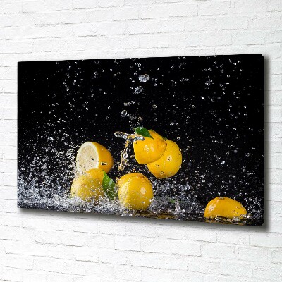 Quadro stampa su tela Limoni e acqua
