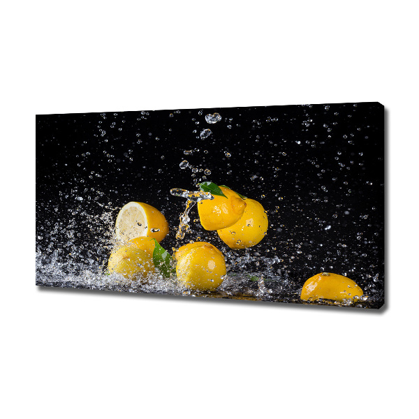 Quadro stampa su tela Limoni e acqua