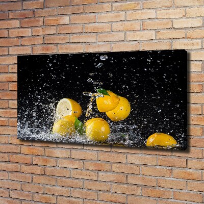 Quadro stampa su tela Limoni e acqua