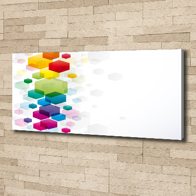 Quadro stampa su tela Cubi colorati