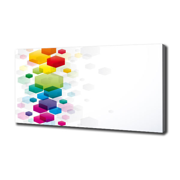 Quadro stampa su tela Cubi colorati