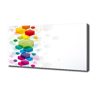 Quadro stampa su tela Cubi colorati