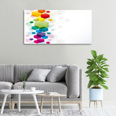 Quadro stampa su tela Cubi colorati