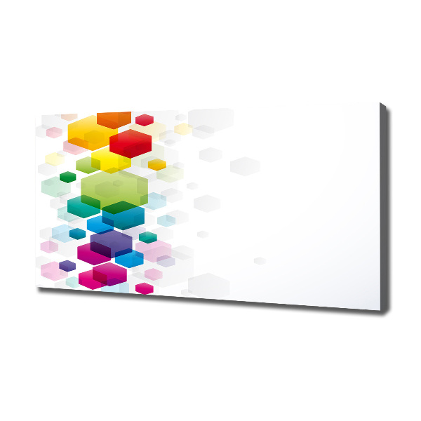 Quadro stampa su tela Cubi colorati