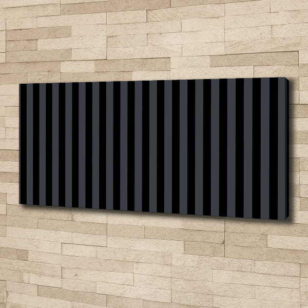 Quadro su tela Strisce nere e grigie