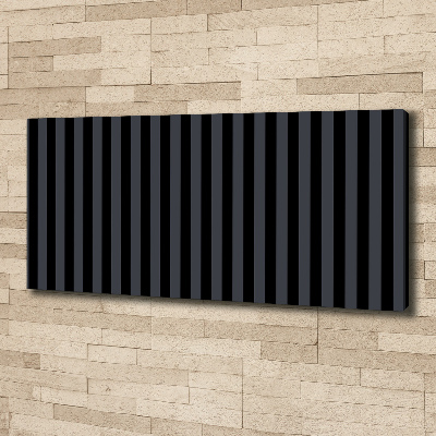 Quadro su tela Strisce nere e grigie