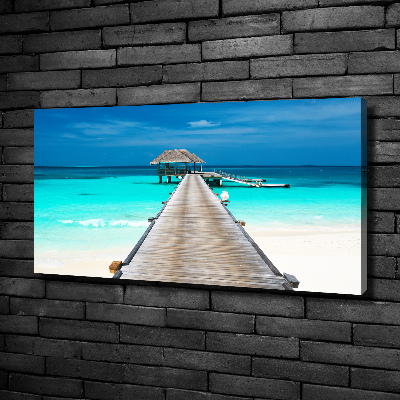 Quadro su tela Molo in legno