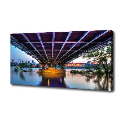 Foto quadro su tela Ponte a Varsavia