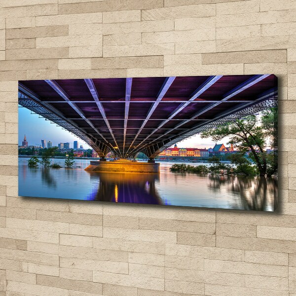 Foto quadro su tela Ponte a Varsavia