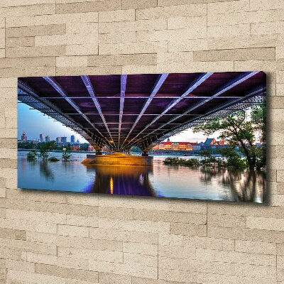 Foto quadro su tela Ponte a Varsavia