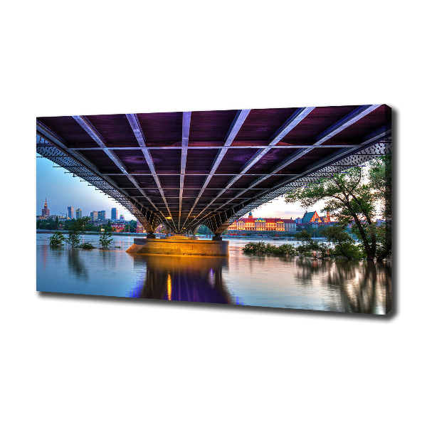 Foto quadro su tela Ponte a Varsavia