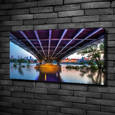Foto quadro su tela Ponte a Varsavia