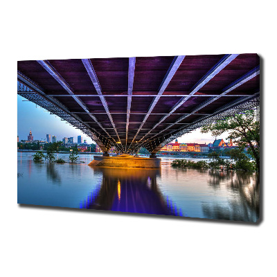 Foto quadro su tela Ponte a Varsavia