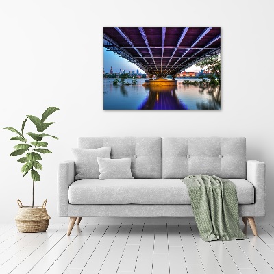 Foto quadro su tela Ponte a Varsavia