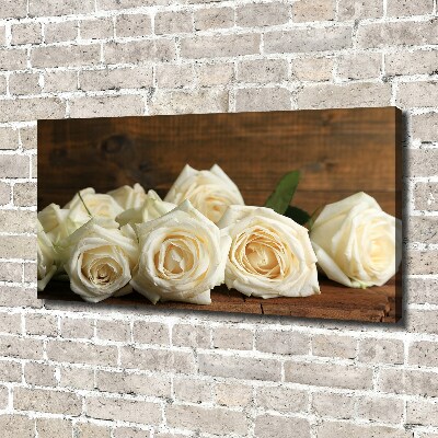 Foto quadro su tela Rose bianche