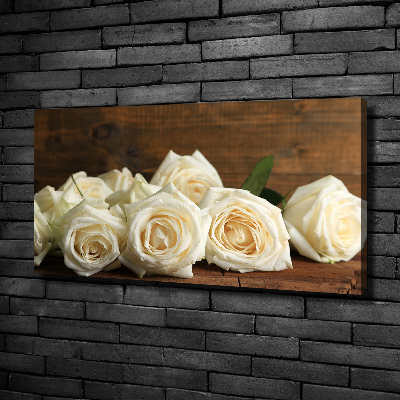 Foto quadro su tela Rose bianche