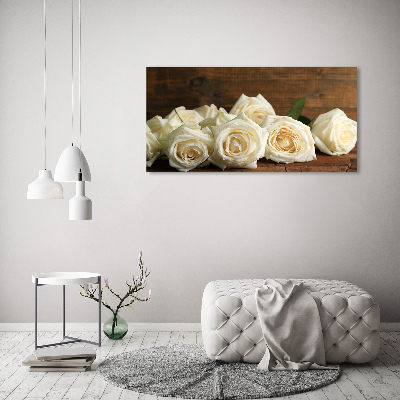 Foto quadro su tela Rose bianche