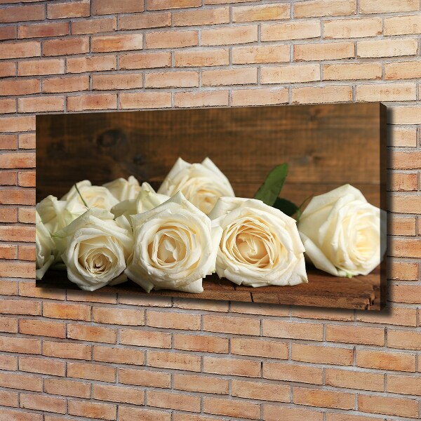 Foto quadro su tela Rose bianche